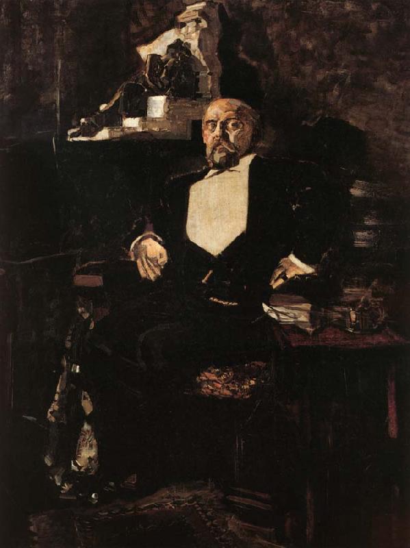 Mikhail Vrubel Portrait of Savva Mamontov Sweden oil painting art